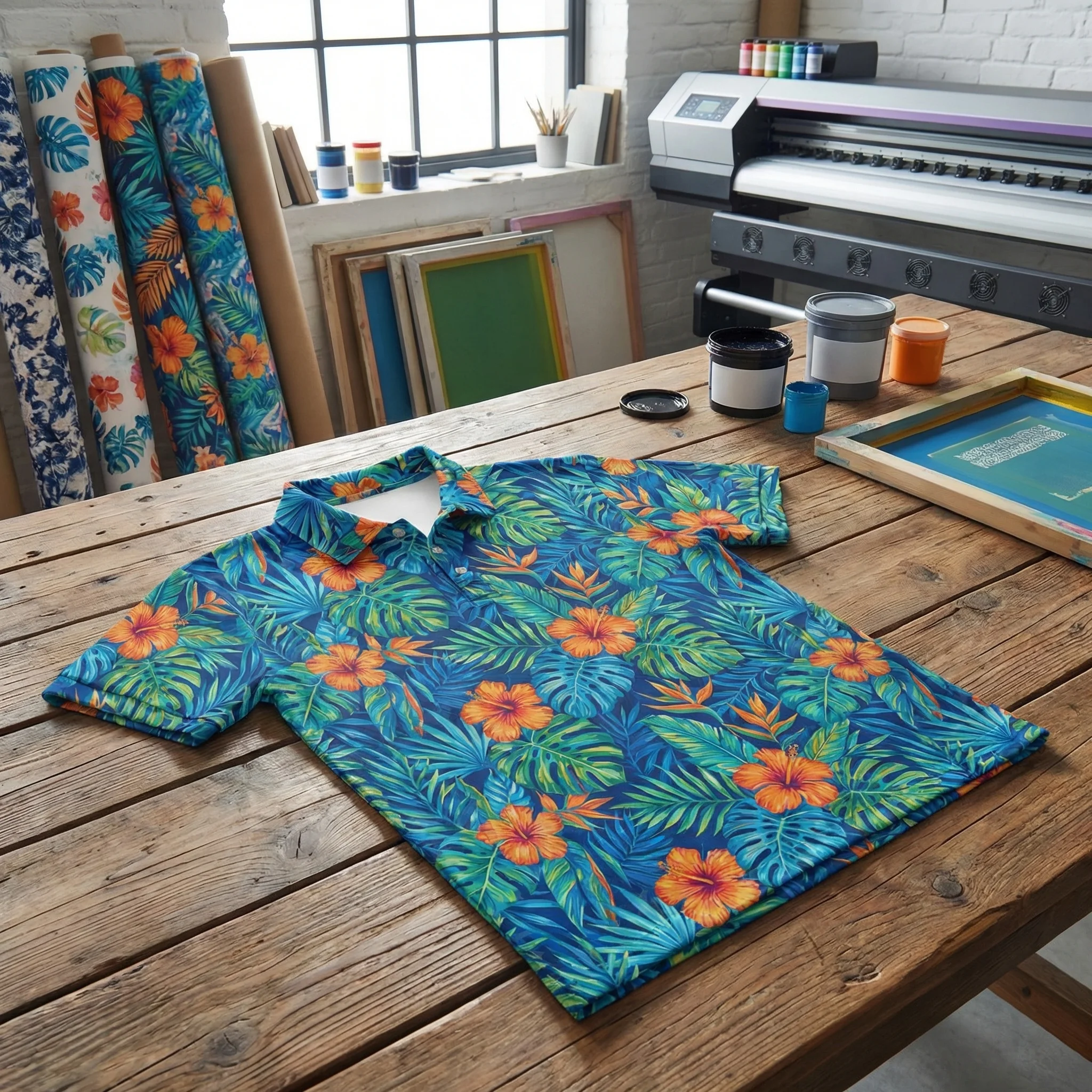 Poloshirts komplett bedrucken – Beispiel 2